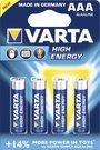 10x4 Varta High Energy Micro AAA LR 03 PU inner box
