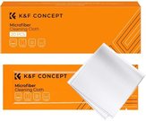 15x15cm Microfiber Cleaning Cloth Kit, White, 20-Pack