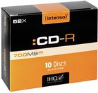 1x10 Intenso CD-R 80 / 700MB 52x Speed, Slimcase