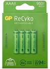 1x4 GP ReCyko NiMH Battery AAA 950mAH, ready to use