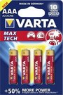 1x4 Varta Max Tech Micro AAA LR 03
