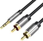 3.5mm Male to 2x RCA Male Audio Cable 2m Vention BCFBH Black