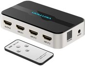3 in 1 out HDMI Switch Vention AFJH0 with Audio Separation (Gray)