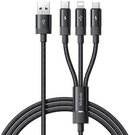 3in1 USB to USB-C / Lightning / Micro USB Cable, Mcdodo CA-5790, 3.5A, 1.2m (black)