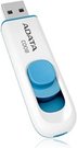 A-DATA Classic C008 64GB White+Blue USB 2.0 Flash Drive, Retail