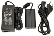 AC Adapter with L-Series Dummy Battery for Select Monitors (EU Plug)
