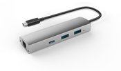 Adapteris USB 3.1 to 2-Port USB3.0 HUB + 1-Port USB3.1 with Gigabit Ethernet