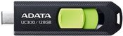 ADATA FlashDrive UC300 128 GB, USB 3.2 Gen 1, Black/Green