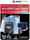 AgfaPhoto MicroSDXC UHS I 128GB Prof. High Speed U3 + Adapter