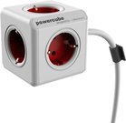 allocacoc PowerCube Extended 3 m incl. 3 m Cable red Type F