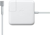 Apple Charger, Use an extra adapter for home or work. Apple’s new, innovative AC adapter is now even more portable and made specifically for your MacBook Air.The 45-Watt MagSafe Power Adapter for MacBook Air features a magnetic DC connector that ensures your power cable will disconnect if it experiences undue strain and helps prevent fraying or weakening of the cables over time. In addition, the magnetic DC helps guide the plug into the system for a quick and secure connection.When the connection is