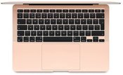 Apple MacBook Air Gold, 13.3 ", IPS, 2560 x 1600, Apple M1, 8 GB, SSD 256 GB, Apple M1 7-core GPU, Without ODD, macOS, 802.11ax, Bluetooth version 5.0, Keyboard language English, Keyboard backlit, Warranty 12 month(s), Battery warranty 12 month(s), Retina with True Tone Technology