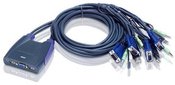 Aten 4-Port USB VGA/Audio Cable KVM Switch