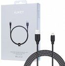 AUKEY CB-AL2 Black nylon quick cable Quick Charge Lightning-USB | 2m | Apple MFi certification