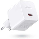 AUKEY Mini mains charger PA-Y20S White 1xUSB-C 20W PD Power Delivery