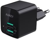 AUKEY AC Adapter USB-A 12W black Adaptive Charging PA-U32