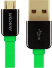 AVACOM MIC-120G USB CABLE - MICRO USB, 120CM, GREEN