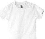 Baby T-shirt with your photos, notes, white