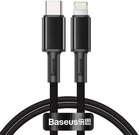 Baseus High Density Braided Cable Type-C to Lightning, PD, 20W, 1m (Black)