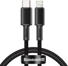 Baseus High Density Braided Cable Type-C to Lightning, PD, 20W, 2m (Black)