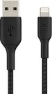 Belkin Lightning to USB-A Cable 3m, braided, mfi cert, black