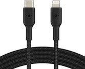 Belkin Lightning/USB-C Cable 1m braided, mfi cert., black