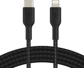 Belkin Lightning/USB-C Cable 2m braided, mfi cert., black