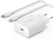 Belkin USB-C Charger 25W PD + Lightning Cable WCA004vf1MWH-B5