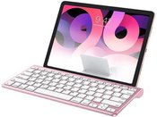 Bezdrátová klávesnice pro iPad Omoton KB088 s držákem na tablet (růžově zlatá)