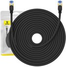 Braided network cable cat.7 Baseus Ethernet RJ45, 10Gbps, 25m (black)