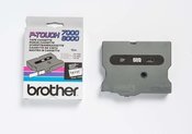 Brother labelling tape TX-131 colorless/black 12 mm