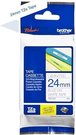 Brother labelling tape TZE-253 white/blue 24 mm