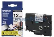 Brother TZ-E231 p-touch tape, 12mm, black on white, adhesive, p-touch tape