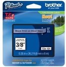 Brother TZE-121 9mm black on clear laminated tape