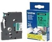 Brother labelling tape TZE-731 green/black 12 mm