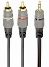CABLE AUDIO 3.5MM TO 2RCA 10M/GOLD CCA-352-10M GEMBIRD