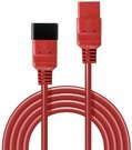 CABLE POWER IEC EXTENSION 2M/RED 30124 LINDY