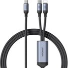 Cable Speedy USB-C do USB-C + Lightning Joyroom SA21-1T2/ 100W / 1.5m (black)