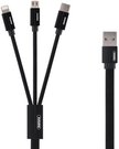Cable USB 3in1 Remax Kerolla, 2m (black)