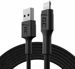 Cable USB-A for Lightning Green Cell GC PowerStream, 200cm for iPhone, iPad, iPod, quick charging