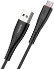 Cable USB braid data Foneng X15 type-C (black)
