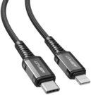 Cable USB-C to Lightning Acefast C1-01, 1.2m (black)