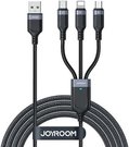 Cable USB Multi-Use Joyroom S-1T3018A18 3w1 / 3,5A / 1,2m (black)
