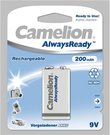 Camelion AlwaysReady Rechargeable Batteries Ni-MH 9V Block, 200 mAh, 1-pack