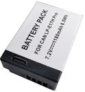 CANON baterija LP-E17H Pro (be mikroschemos), 1180mAh, USB Type-C