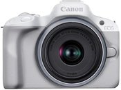 Canon EOS R50 WH + RF-S 18-45mm F4.5-6.3 IS STM + baterija Canon LP-E17 dovanų