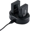 JJC Canon UCH LPE6 USB Dual Battery Charger (voor Canon LPE6 accu)