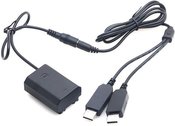 Caruba Sony NP FZ100 full decoding Dummy battery + 5V 2A dual USB cable