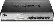 D-Link Switch DGS-1008MP Unmanaged, Rack mountable, 1 Gbps (RJ-45) ports quantity 8, PoE ports quantity 8, Power supply type Single