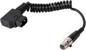 D-Tap to Mini-XLR Power Coiled Cable for VFM Monitors (Expands to 29")